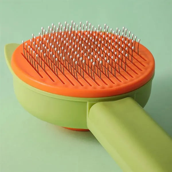 Self-cleaning Slicker Brush with Soft Massage for Pets