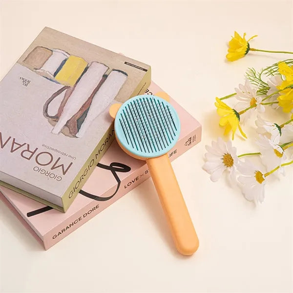 Self-cleaning Slicker Brush with Soft Massage for Pets