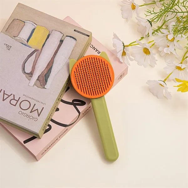 Self-cleaning Slicker Brush with Soft Massage for Pets