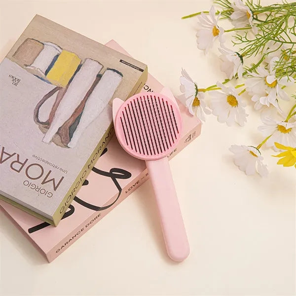 Self-cleaning Slicker Brush with Soft Massage for Pets