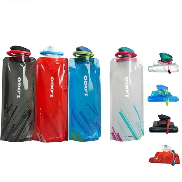 Outdoor Sports Collapsible PE Plastic Water Pouch