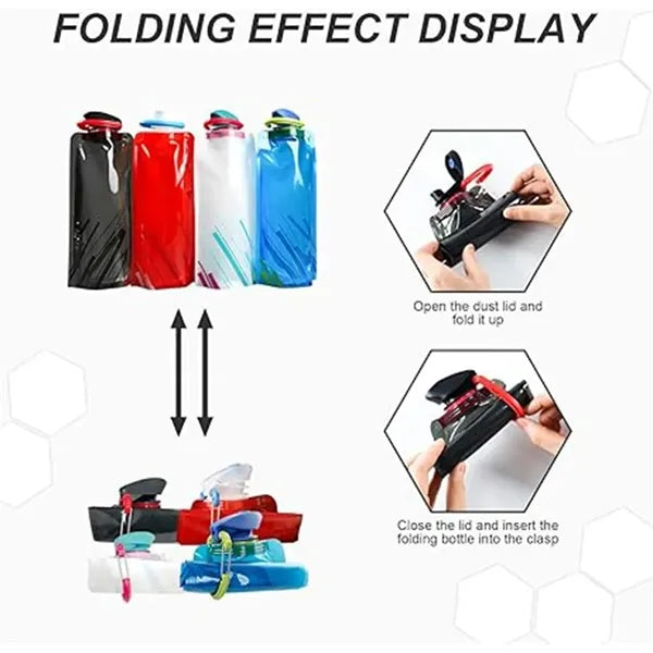 Outdoor Sports Collapsible PE Plastic Water Pouch