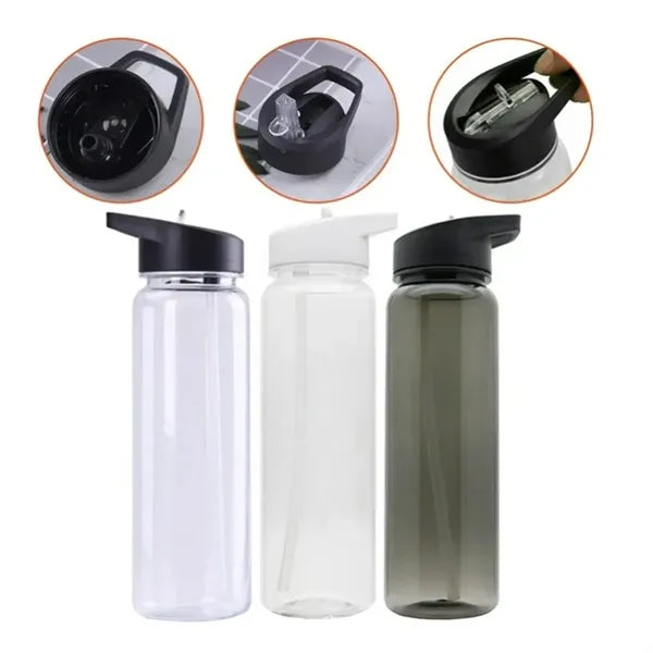 23Oz. Durable Water Bottle with Flip-Top Straw Lid