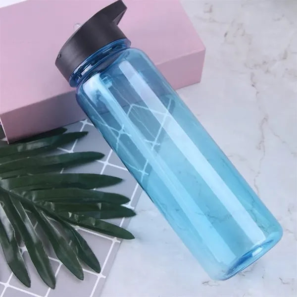 23Oz. Durable Water Bottle with Flip-Top Straw Lid