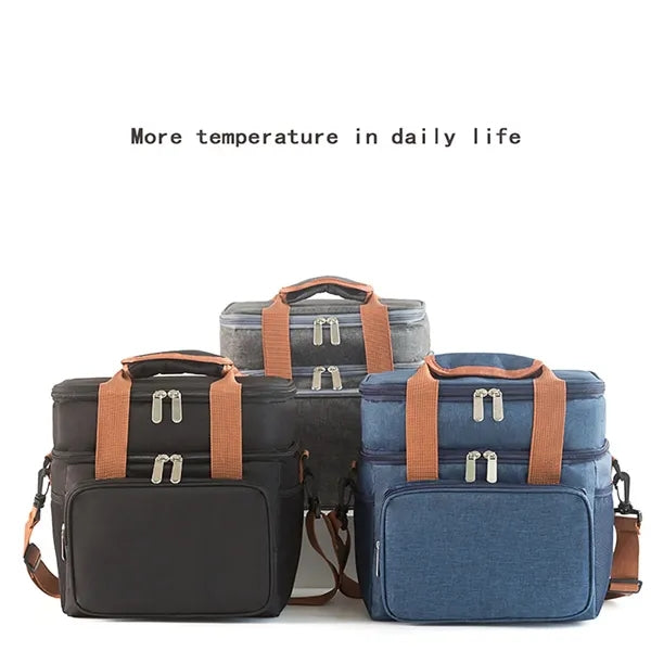Portable Thick Double-Layer Picnic Camping Insulation Bag