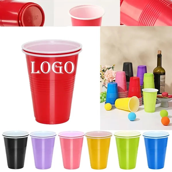 Disposable 16oz Double-Wall PP Beer Stadium Cup