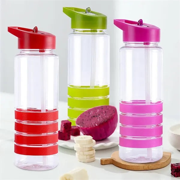 Outdoor Sports Water Bottle With Silicone Ring