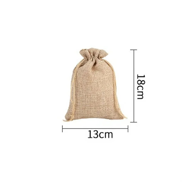 Jewelry and collectibles linen drawstring bag