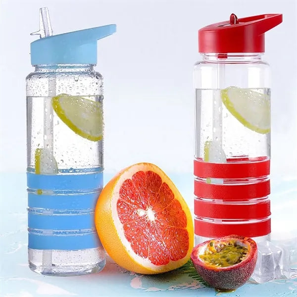 Outdoor Sports Water Bottle With Silicone Ring