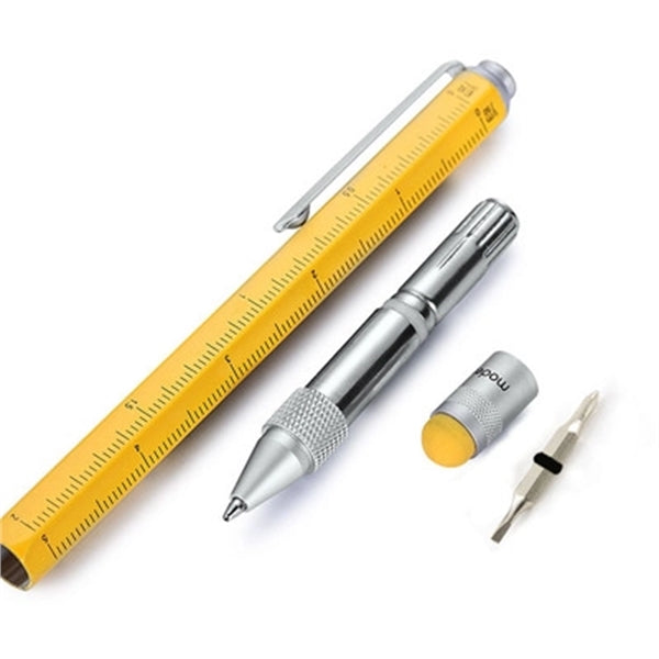 6-in-1 Stylus Twist Tool Pen- Metal barrel