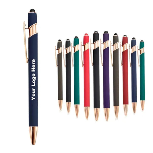 Stylus Retractable Ballpoint Pen with Stylus tip