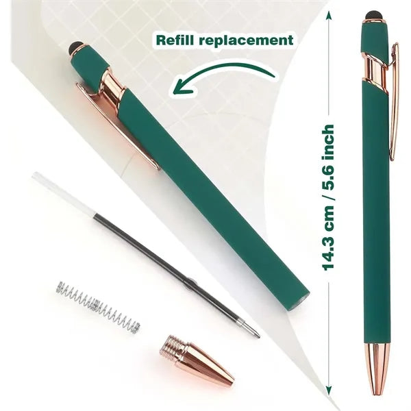 Stylus Retractable Ballpoint Pen with Stylus tip