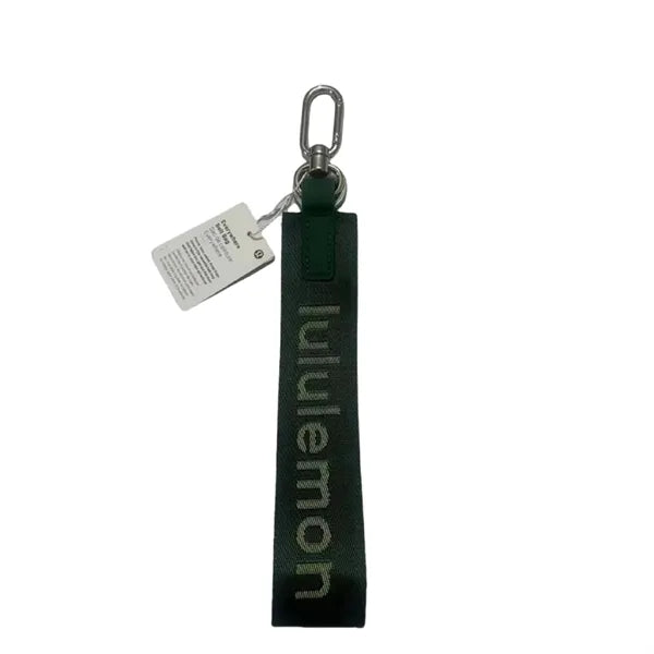 Fabric Wrist Lanyard Keychain Strap with Metal Clip