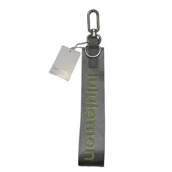 Fabric Wrist Lanyard Keychain Strap with Metal Clip