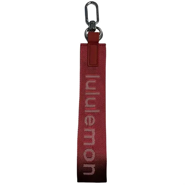 Fabric Wrist Lanyard Keychain Strap with Metal Clip