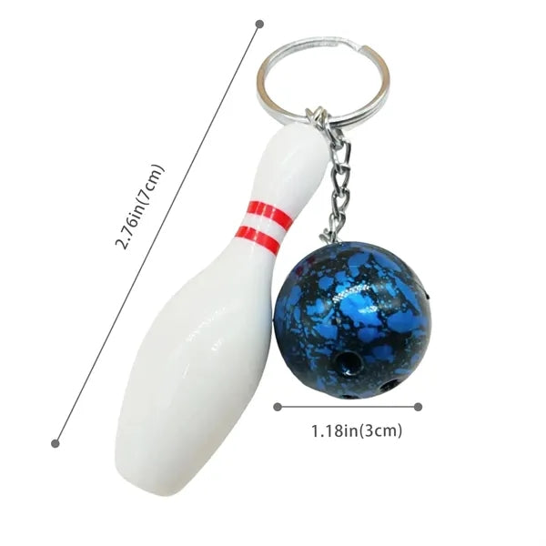 Bowling Ball Keychain for Bowling Lovers and Events