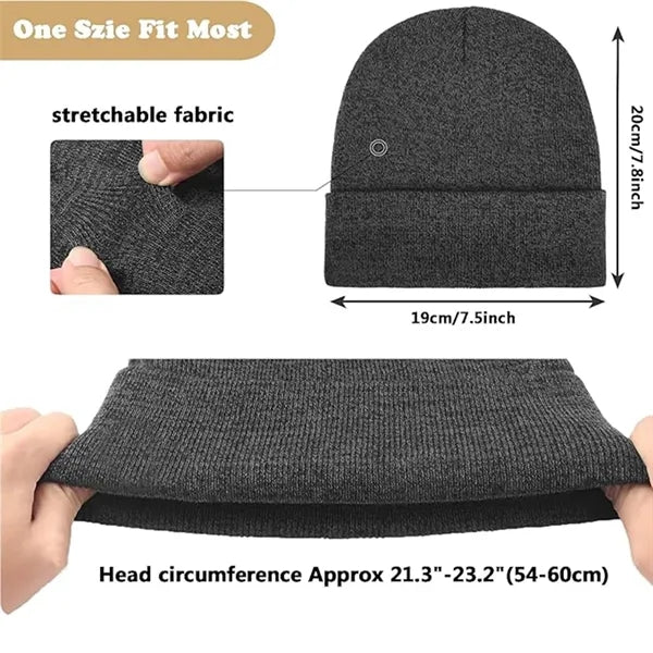 Knitted Cuffed Beanie