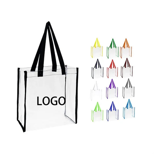 PVC Clear Stadium Tote Bag