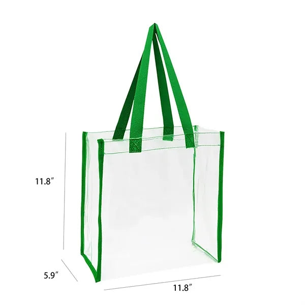 PVC Clear Stadium Tote Bag