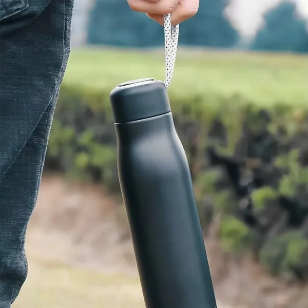 18oz Stainless Steel Insulated Bottle Carry Strap Travel