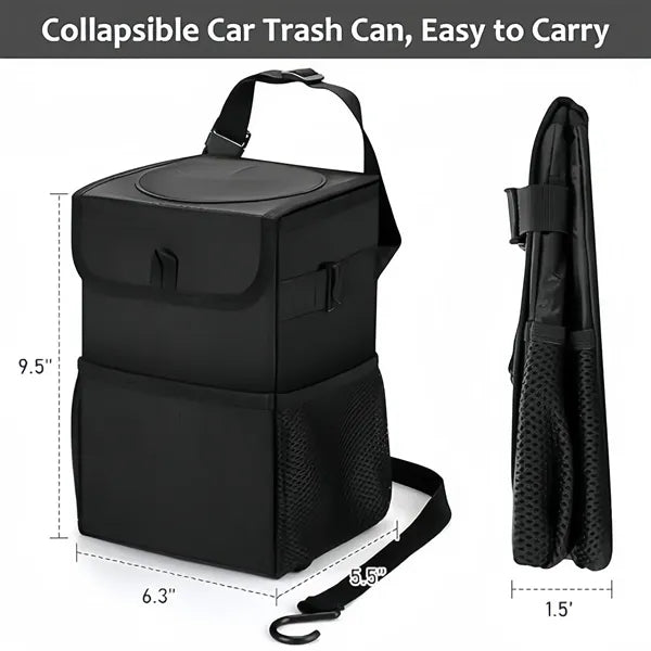 Car Trash Can Foldable Storage Box Portable Organizer