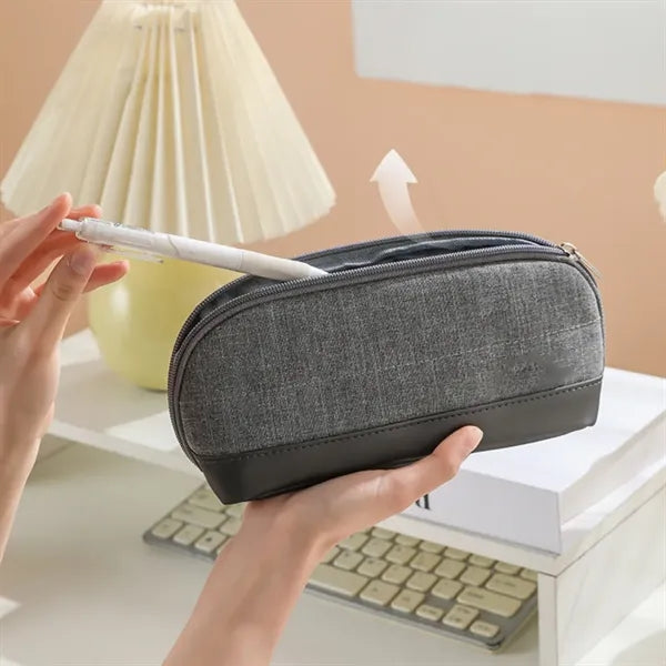 Zippered Pencil Case Organizer Pouch