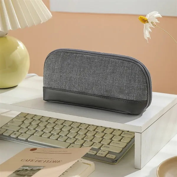 Zippered Pencil Case Organizer Pouch