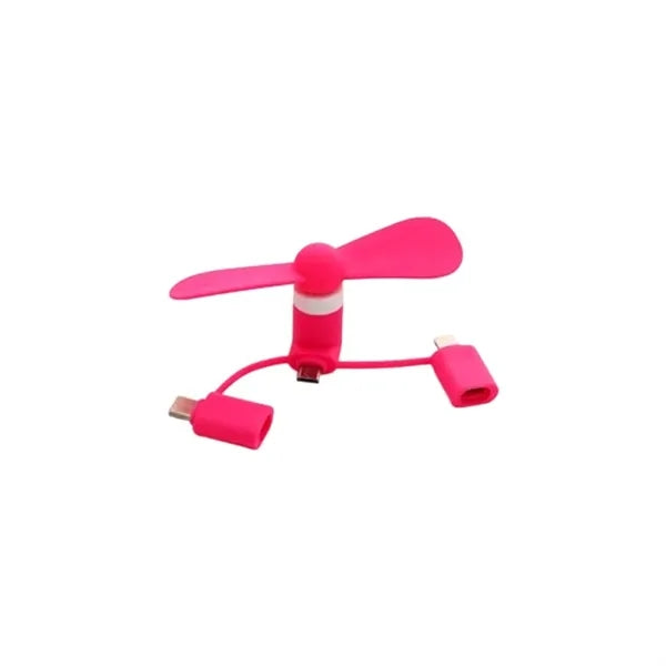 Multi-Connection Portable USB-Powered Hand Fan