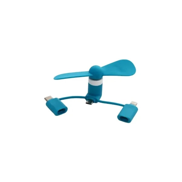 Multi-Connection Portable USB-Powered Hand Fan
