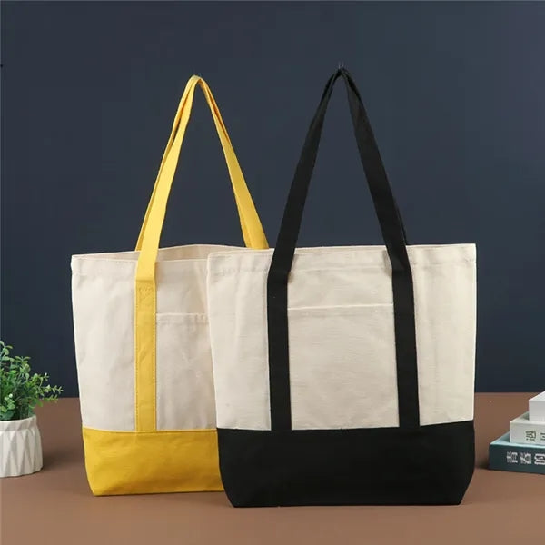 Large Heavyweight Cotton Canvas Boat Tote