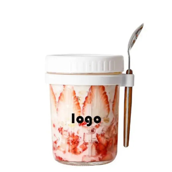 Glass Jar with Lid & Spoon