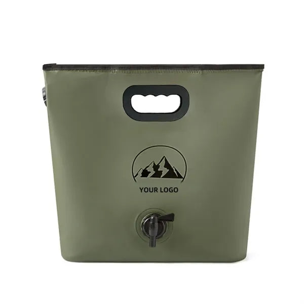 2-Gallon PVC Camping Water Bag With Stepless Flow Valve