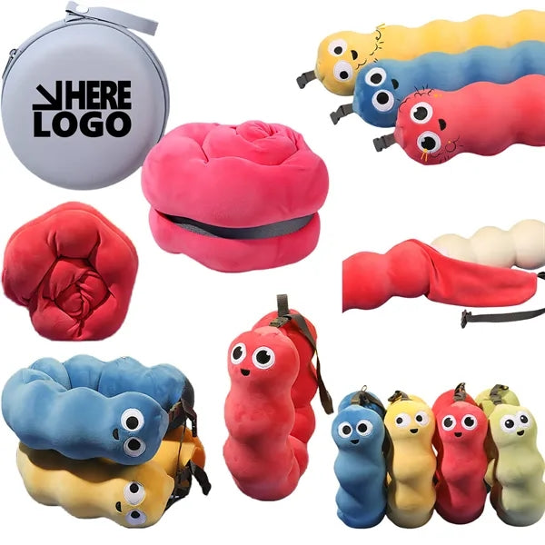Portable Cute Snake Memory Foam Neck Pillow