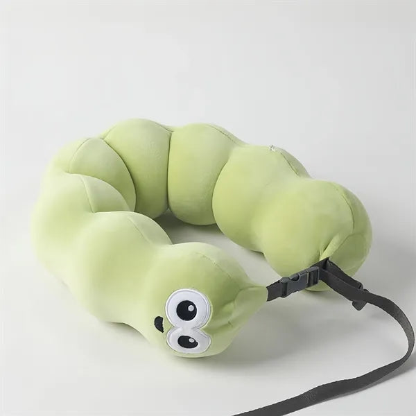 Portable Cute Snake Memory Foam Neck Pillow