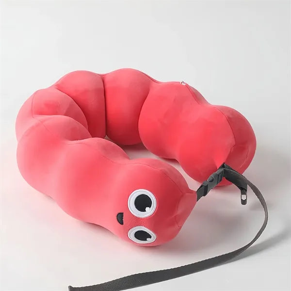 Portable Cute Snake Memory Foam Neck Pillow