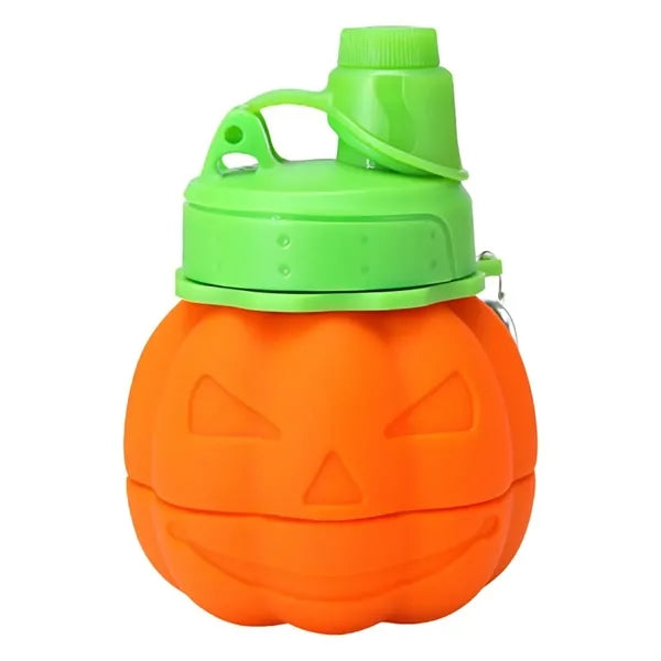 Halloween Pumpkin-Shaped Collapsible Silicone Cup