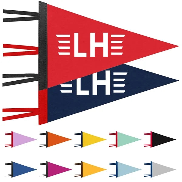 12" x 30" Felt Pennant Triangle Flags