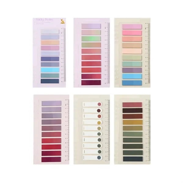 600 Pcs Colorful Sticky Note Tabs Page Markers and Pen Set
