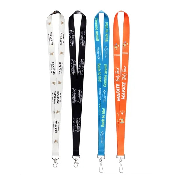3/4" Polyester Lanyards For ID Badges W/ Metal Swivel Clasp