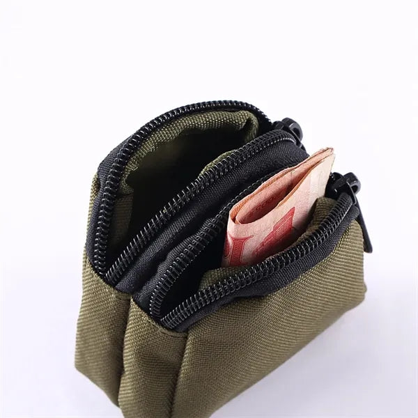 Small Outdoor Nylon Military Fan Tactical Coin Purse