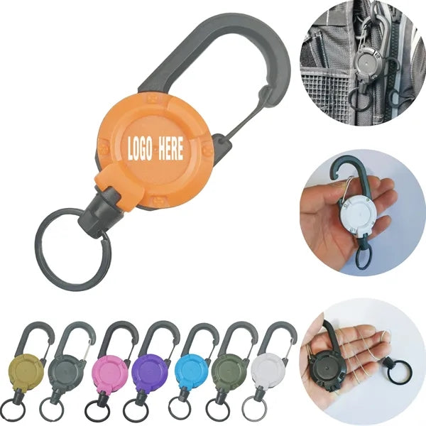 Retractable Lanyard Carabiner Clip