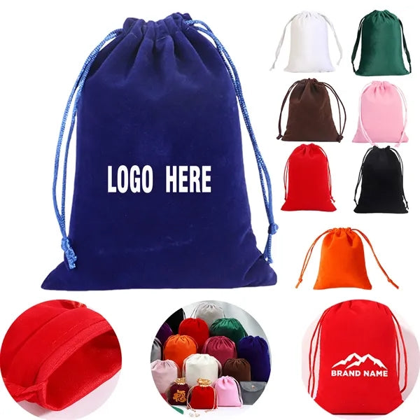Drawstring Velvet Pouch