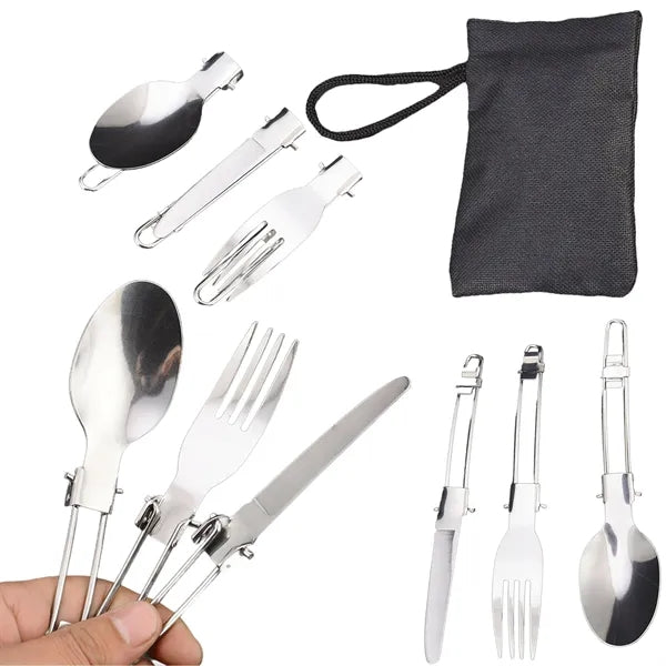 3-Piece Foldable Cutlery Utensils