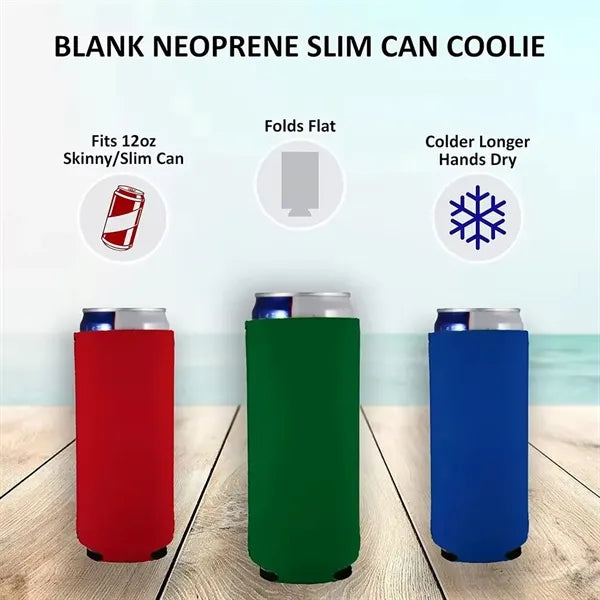 12 oz. Collapsible Slim Foam Can Cooler