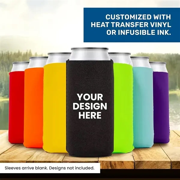 12 oz. Collapsible Slim Foam Can Cooler