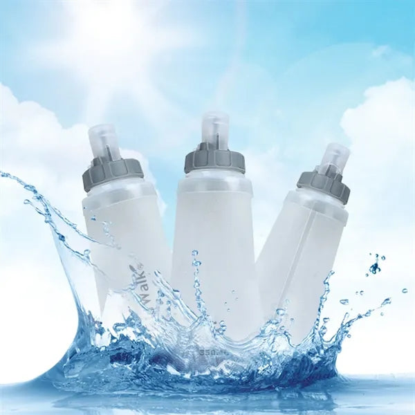 11.8oz TPU Foldable Outdoor Sports Bottle with Lid