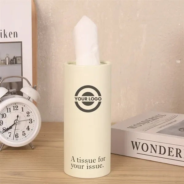 Car Cup Holder Facial Tissue Cylinder
