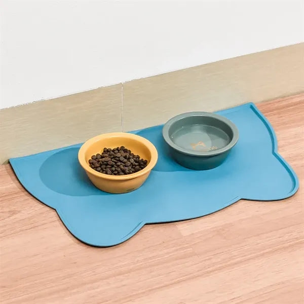 Kitten Shape Silicone Pet Dog Cat Feeding Mat