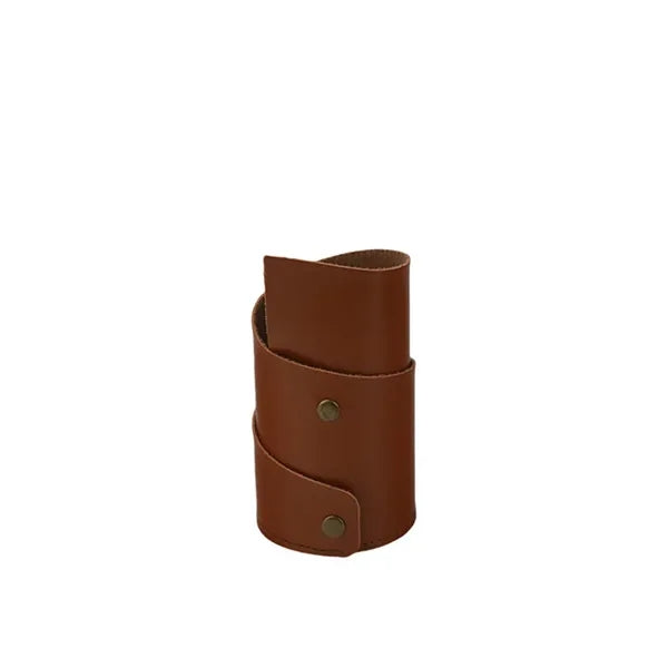 Luxury genuine leather pen holder