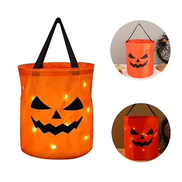 LED Pumpkin Tote Bag